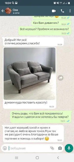 Скриншот реального отзыва RU-divan.RU №11